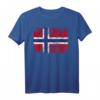 NORWEGEN Flagge T-Shirt für Damen, Herren & Kinder – Klassisch geschnitten, doppelt genähter Saum, ideales Fan- und Reisesouvenir