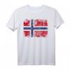 NORWEGEN Flagge T-Shirt für Damen, Herren & Kinder – Klassisch geschnitten, doppelt genähter Saum, ideales Fan- und Reisesouvenir