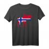 Elch Norwegen T-Shirt mit Flagge - Perfektes Souvenir für Norwegen-Fans, Touristen und Geschäftsreisende