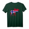 Elch Norwegen T-Shirt mit Flagge - Perfektes Souvenir für Norwegen-Fans, Touristen und Geschäftsreisende