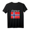 Norwegen Flagge T-Shirt - Skandinavien Design als Geschenk für Norwegen- & Oslo-Liebhaber, Wikinger, Angler & Reisende