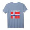 Norwegen Flagge T-Shirt - Skandinavien Design als Geschenk für Norwegen- & Oslo-Liebhaber, Wikinger, Angler & Reisende