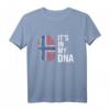 It's In My DNA Norwegen T-Shirt mit Flagge – Perfektes Geschenk für Norwegen-Urlauber, Natur- und Angel-Liebhaber