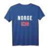 Norge Norwegische Flagge T-Shirt - Klassisch geschnitten, ideal für Norwegen-Fans & Reise Souvenirs