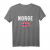 Norge Norwegische Flagge T-Shirt - Klassisch geschnitten, ideal für Norwegen-Fans & Reise Souvenirs