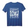 Polen T-Shirt Straight Outta Polska mit Adler – Lustiges Geschenk für Polen-Fans und Freunde, perfekt für Geburtstag & Valentinstag