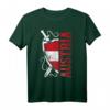 Österreich Patriot Fußball Trikot mit Flagge und Wappen - Vintage Supporter T-Shirt für Fans der österreichischen Nationalmannschaft