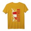 Österreich Patriot Fußball Trikot mit Flagge und Wappen - Vintage Supporter T-Shirt für Fans der österreichischen Nationalmannschaft