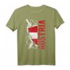 Österreich Patriot Fußball Trikot mit Flagge und Wappen - Vintage Supporter T-Shirt für Fans der österreichischen Nationalmannschaft