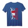 Österreich Patriot Fußball Trikot mit Flagge und Wappen - Vintage Supporter T-Shirt für Fans der österreichischen Nationalmannschaft