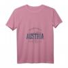 Damen Austria Retro Style Vintage Österreich T-Shirt mit V-Ausschnitt – Perfekt für Reisen & Urlaub
