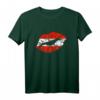 Österreich Flaggen Lippen T-Shirt Geschenk für Österreicher - Ideales Heimat- und Urlaubsparadies Motiv für Geburtstag und Events