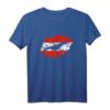Österreich Flaggen Lippen T-Shirt Geschenk für Österreicher - Ideales Heimat- und Urlaubsparadies Motiv für Geburtstag und Events