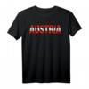 Austria Osterreich T-Shirt mit österreichischer Flagge - Vintage Distressed Design, ideales Geschenk für Österreich-Fans und Urlauber