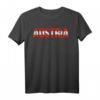 Austria Osterreich T-Shirt mit österreichischer Flagge - Vintage Distressed Design, ideales Geschenk für Österreich-Fans und Urlauber