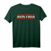 Austria Osterreich T-Shirt mit österreichischer Flagge - Vintage Distressed Design, ideales Geschenk für Österreich-Fans und Urlauber