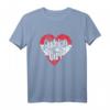 Österreich Herz Flagge Damen T-Shirt – Süßes Österreich Geschenk für Mädchen und Frauen