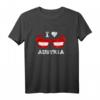 I Love Austria Patriotische Österreich Flagge Sonnenbrille T-Shirt – Perfekt für Touristen, Skifahrer & Österreich-Fans zu Weihnachten, Geburtstag & Apres Ski