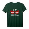I Love Austria Patriotische Österreich Flagge Sonnenbrille T-Shirt – Perfekt für Touristen, Skifahrer & Österreich-Fans zu Weihnachten, Geburtstag & Apres Ski