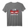 I Love Austria Patriotische Österreich Flagge Sonnenbrille T-Shirt – Perfekt für Touristen, Skifahrer & Österreich-Fans zu Weihnachten, Geburtstag & Apres Ski