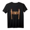 Lederhose Attrappe - Tracht Lederhose Ersatz T-Shirt für Volksfeste, Kirchweih & Kirmes für Männer