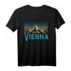 Wien Österreich Vienna Vintage Berge Alpen Ski Souvenir T-Shirt – Perfekt für Skifahrer und Österreich-Liebhaber