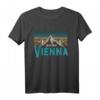 Wien Österreich Vienna Vintage Berge Alpen Ski Souvenir T-Shirt – Perfekt für Skifahrer und Österreich-Liebhaber