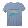Wien Österreich Vienna Vintage Berge Alpen Ski Souvenir T-Shirt – Perfekt für Skifahrer und Österreich-Liebhaber