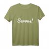 Servus Spruch T-Shirt für Süddeutsche & Österreicher – Freundliche Begrüßung im Dialekt als Geschenkidee