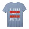 Wien Skyline Österreich Flagge Souvenir T-Shirt – Perfektes Geschenk oder Mitbringsel für Wien-Reisende und Österreich-Fans
