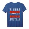 Wien Skyline Österreich Flagge Souvenir T-Shirt – Perfektes Geschenk oder Mitbringsel für Wien-Reisende und Österreich-Fans