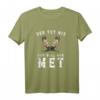 Wikingerblut T-Shirt mit Humor - Der Tut Nix, Der Will Nur Met, Perfektes Geschenk für Mittelalter- und Schnapsliebhaber