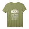 T-Shirt Ossi - Lustiges Ostdeutschland Geschenk mit Sachsen Spruch für Männer & Frauen, DDR & BRD Humor