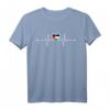 Palästina Herzschlag & Stolz T-Shirt mit Palästinensischer Flagge – Kulturelles Statement für Palästinenser und Unterstützer