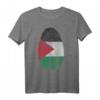 Fingerabdruck Palästina Flagge T-Shirt – Stolzes Patriotisches Geschenk für Palästinenser und Freunde der palästinensischen Kultur