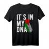 Lustiges 'It's in my DNA' Palästina Flagge Fingerabdruck T-Shirt – Unterstütze Palästina mit einzigartigem Design für Männer, Frauen und Kinder