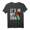 Lustiges 'It's in my DNA' Palästina Flagge Fingerabdruck T-Shirt – Unterstütze Palästina mit einzigartigem Design für Männer, Frauen und Kinder