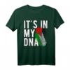 Lustiges 'It's in my DNA' Palästina Flagge Fingerabdruck T-Shirt – Unterstütze Palästina mit einzigartigem Design für Männer, Frauen und Kinder