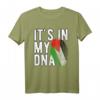 Lustiges 'It's in my DNA' Palästina Flagge Fingerabdruck T-Shirt – Unterstütze Palästina mit einzigartigem Design für Männer, Frauen und Kinder