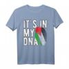 Lustiges 'It's in my DNA' Palästina Flagge Fingerabdruck T-Shirt – Unterstütze Palästina mit einzigartigem Design für Männer, Frauen und Kinder