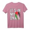 Lustiges 'It's in my DNA' Palästina Flagge Fingerabdruck T-Shirt – Unterstütze Palästina mit einzigartigem Design für Männer, Frauen und Kinder