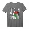 Lustiges 'It's in my DNA' Palästina Flagge Fingerabdruck T-Shirt – Unterstütze Palästina mit einzigartigem Design für Männer, Frauen und Kinder