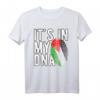Lustiges 'It's in my DNA' Palästina Flagge Fingerabdruck T-Shirt – Unterstütze Palästina mit einzigartigem Design für Männer, Frauen und Kinder