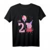 Kinder Peppa Wutz I'm 2 Birthday T-Shirt mit Konfetti - Official Peppa Pig Merchandise für den 2. Geburtstag