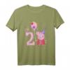 Kinder Peppa Wutz I'm 2 Birthday T-Shirt mit Konfetti - Official Peppa Pig Merchandise für den 2. Geburtstag
