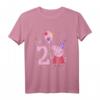 Kinder Peppa Wutz I'm 2 Birthday T-Shirt mit Konfetti - Official Peppa Pig Merchandise für den 2. Geburtstag