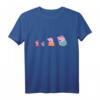 Kinder Peppa Pig Family Scooters T-Shirt - Klassisch geschnitten, doppelt genähter Saum, ideales Geschenk für Peppa Pig Fans
