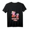 Mummy Pig Queen of Fun T-Shirt mit V-Ausschnitt - Offiziell lizenzierte Peppa Pig Bekleidung für Kinder