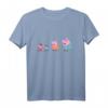 Kinder Peppa Pig Family Scooters T-Shirt - Klassisch geschnitten, langlebig, perfekt für kleine Peppa Pig Fans