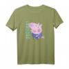 Kinder Peppa Pig George! Text Full Body Smiling Portrait T-Shirt – Bunte, Offiziell Lizenzierte Peppa Pig Kinderbekleidung für Vorschulkinder